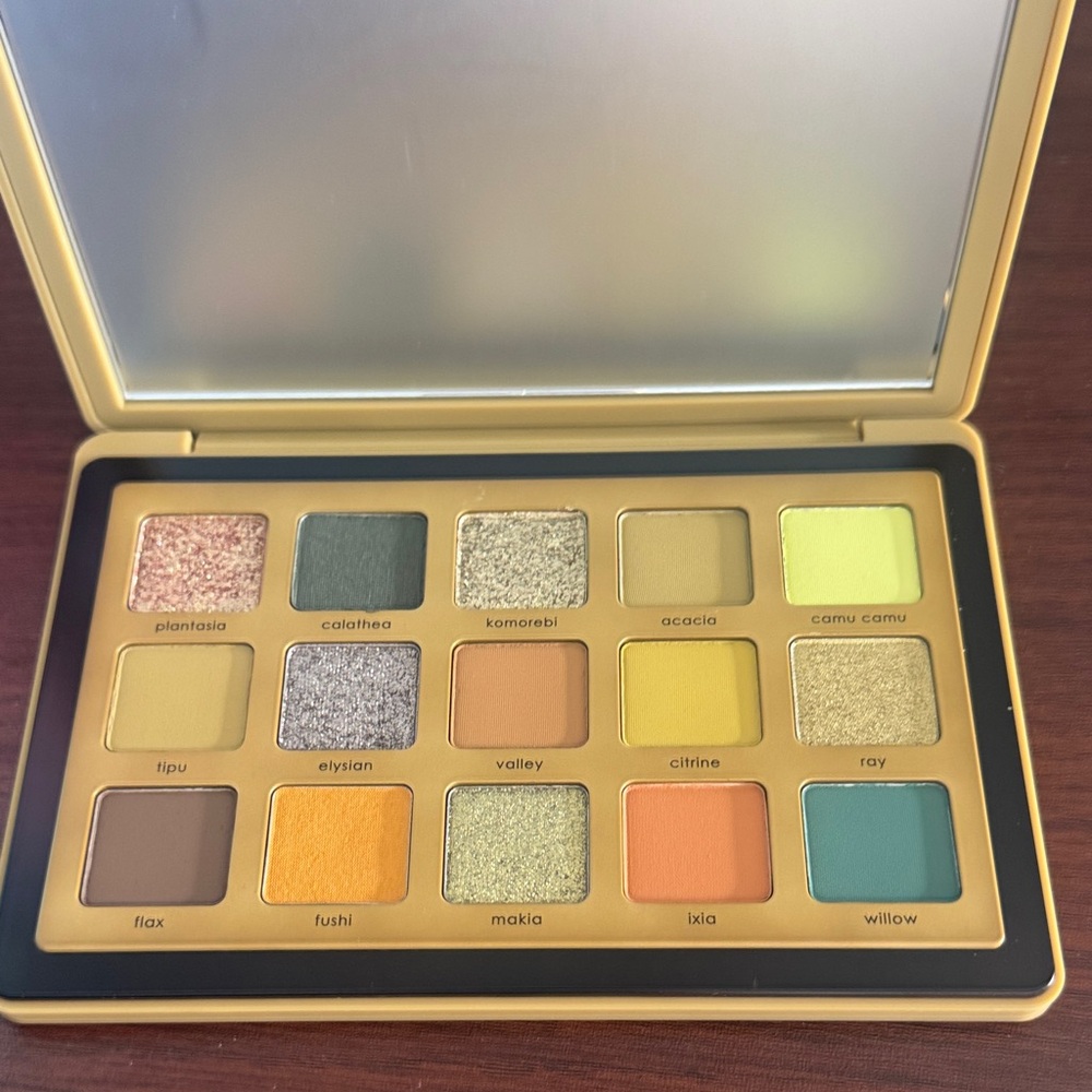 Natasha Denona 16-Color Eyeshadow Palette — Yellow, Green & Gold Tones